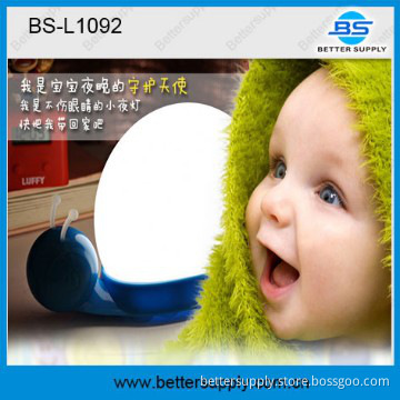 Snail night light and led night light with by simple touch